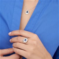 Anello Annamaria Cammilli Donna Premiere Color in Oro bianco Zaffiro 0.39 Ct GAN2075W - GAN2075W